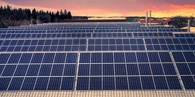 Photovoltaikanlage auf einem Flachdach